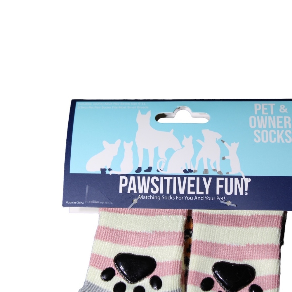 Pawsitively Fun Pet & Owner Matching Socks - Picture 4 of 4